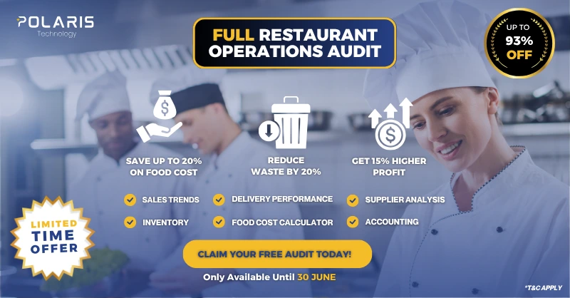Restaurant Operations Audit by Polaris Technology 93% Off - June Offer