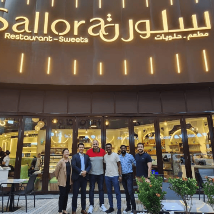 Sallora Restaurant Sweets with Polaris ERP - group photo on partnership kickoff.